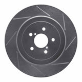 Dynamic Friction 2003-2004 Subaru Impreza Rear Right Slotted Silver Brake Rotor by Dynamic Friction Company 611-13015R