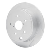 Dynamic Friction 2015-2021 Subaru WRX Rear Left Slotted Silver Brake Rotor by Dynamic Friction Company 611-13024L