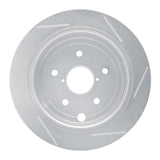 Dynamic Friction 2015-2021 Subaru WRX Rear Left Slotted Silver Brake Rotor by Dynamic Friction Company 611-13024L