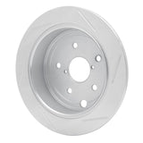 Dynamic Friction 2015-2021 Subaru WRX Rear Left Slotted Silver Brake Rotor by Dynamic Friction Company 611-13024L