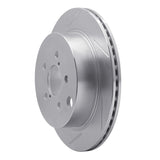 Dynamic Friction 2014-2018 Subaru Forester Rear Left Slotted Silver Brake Rotor by Dynamic Friction Company 611-13027L