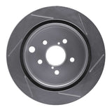 Dynamic Friction 2014-2018 Subaru Forester Rear Left Slotted Silver Brake Rotor by Dynamic Friction Company 611-13027L
