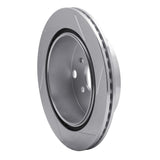 Dynamic Friction 2014-2018 Subaru Forester Rear Left Slotted Silver Brake Rotor by Dynamic Friction Company 611-13027L