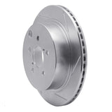 Dynamic Friction 2014-2018 Subaru Forester Rear Right Slotted Silver Brake Rotor by Dynamic Friction Company 611-13027R