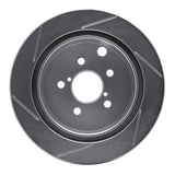 Dynamic Friction 2014-2018 Subaru Forester Rear Right Slotted Silver Brake Rotor by Dynamic Friction Company 611-13027R