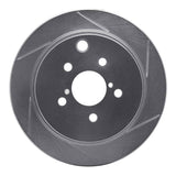 Dynamic Friction 2014-2018 Subaru Forester Rear Right Slotted Silver Brake Rotor by Dynamic Friction Company 611-13027R