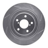 Dynamic Friction 2000-2006 Subaru Baja Rear Right Slotted Silver Brake Rotor by Dynamic Friction Company 611-13032R