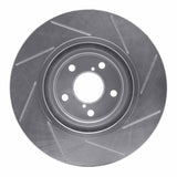 Dynamic Friction 2004-2022 Toyota 86 Front Left Slotted Silver Brake Rotor by Dynamic Friction Company 611-13034L