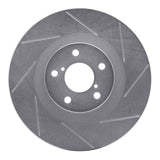 Dynamic Friction 2004-2022 Toyota 86 Front Right Slotted Silver Brake Rotor by Dynamic Friction Company 611-13034R