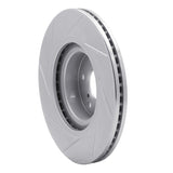 Dynamic Friction 2004-2022 Toyota 86 Front Right Slotted Silver Brake Rotor by Dynamic Friction Company 611-13034R