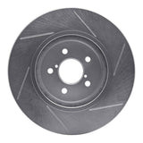 Dynamic Friction 2017-2021 Subaru Crosstrek Front Left Slotted Silver Brake Rotor by Dynamic Friction Company 611-13037L