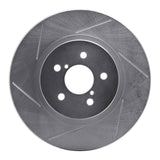 Dynamic Friction 2017-2021 Subaru Crosstrek Front Left Slotted Silver Brake Rotor by Dynamic Friction Company 611-13037L