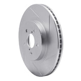 Dynamic Friction 2017-2021 Subaru Crosstrek Front Right Slotted Silver Brake Rotor by Dynamic Friction Company 611-13037R