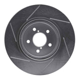 Dynamic Friction 2017-2021 Subaru Crosstrek Front Right Slotted Silver Brake Rotor by Dynamic Friction Company 611-13037R