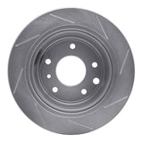 Dynamic Friction 1990-1995 Jaguar Vanden Plas Rear Left Slotted Silver Brake Rotor by Dynamic Friction Company 611-20007L