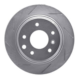 Dynamic Friction 1990-1995 Jaguar Vanden Plas Rear Left Slotted Silver Brake Rotor by Dynamic Friction Company 611-20007L