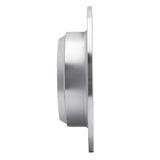 Dynamic Friction 1990-1995 Jaguar Vanden Plas Rear Left Slotted Silver Brake Rotor by Dynamic Friction Company 611-20007L