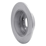 Dynamic Friction 1990-1995 Jaguar Vanden Plas Rear Left Slotted Silver Brake Rotor by Dynamic Friction Company 611-20007L