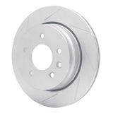 Dynamic Friction 1995-2006 Jaguar Vanden Plas Rear Left Slotted Silver Brake Rotor by Dynamic Friction Company 611-20009L