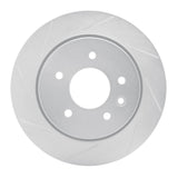 Dynamic Friction 1995-2006 Jaguar Vanden Plas Rear Left Slotted Silver Brake Rotor by Dynamic Friction Company 611-20009L