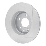 Dynamic Friction 1995-2006 Jaguar Vanden Plas Rear Left Slotted Silver Brake Rotor by Dynamic Friction Company 611-20009L
