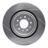 Dynamic Friction 2000-2006 Jaguar XJR Front Right Slotted Silver Brake Rotor by Dynamic Friction Company 611-20016R