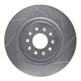 Dynamic Friction 2000-2006 Jaguar XJR Front Right Slotted Silver Brake Rotor by Dynamic Friction Company 611-20016R