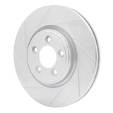 Dynamic Friction 2006-2010 Jaguar S-Type Front Left Slotted Silver Brake Rotor by Dynamic Friction Company 611-20019L