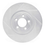 Dynamic Friction 2006-2010 Jaguar S-Type Front Left Slotted Silver Brake Rotor by Dynamic Friction Company 611-20019L