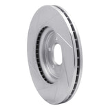 Dynamic Friction 2006-2010 Jaguar S-Type Front Right Slotted Silver Brake Rotor by Dynamic Friction Company 611-20019R