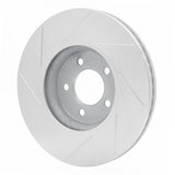 Dynamic Friction 2006-2008 Jaguar S-Type Front Right Slotted Silver Brake Rotor by Dynamic Friction Company 611-20025R