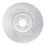 Dynamic Friction 2010-2021 Jaguar F-Type Front Left Slotted Silver Brake Rotor by Dynamic Friction Company 611-20026L