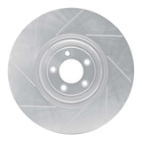 Dynamic Friction 2010-2021 Jaguar F-Type Front Left Slotted Silver Brake Rotor by Dynamic Friction Company 611-20026L