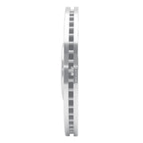 Dynamic Friction 2010-2021 Jaguar F-Type Front Left Slotted Silver Brake Rotor by Dynamic Friction Company 611-20026L
