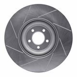 Dynamic Friction 2010-2021 Jaguar F-Type Front Right Slotted Silver Brake Rotor by Dynamic Friction Company 611-20026R