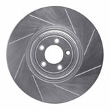 Dynamic Friction 2010-2021 Jaguar F-Type Front Right Slotted Silver Brake Rotor by Dynamic Friction Company 611-20026R