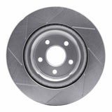 Dynamic Friction 2014-2021 Jaguar F-Type Rear Right Slotted Silver Brake Rotor by Dynamic Friction Company 611-20028R