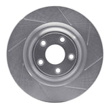 Dynamic Friction 2014-2021 Jaguar F-Type Rear Right Slotted Silver Brake Rotor by Dynamic Friction Company 611-20028R