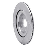 Dynamic Friction 2014-2021 Jaguar F-Type Rear Right Slotted Silver Brake Rotor by Dynamic Friction Company 611-20028R