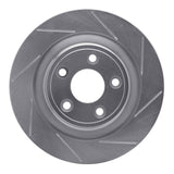 Dynamic Friction 2006-2008 Jaguar S-Type Rear Right Slotted Silver Brake Rotor by Dynamic Friction Company 611-20029R