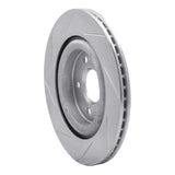 Dynamic Friction 2006-2008 Jaguar S-Type Rear Right Slotted Silver Brake Rotor by Dynamic Friction Company 611-20029R