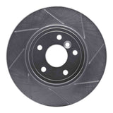 Dynamic Friction 2017-2019 Jaguar XE Rear Right Slotted Silver Brake Rotor by Dynamic Friction Company 611-20037R