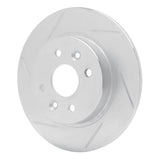 Dynamic Friction 1998-2003 Kia Sephia Rear Left Slotted Silver Brake Rotor by Dynamic Friction Company 611-21003L