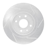 Dynamic Friction 1998-2003 Kia Sephia Rear Left Slotted Silver Brake Rotor by Dynamic Friction Company 611-21003L