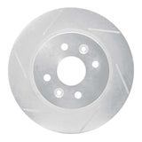 Dynamic Friction 1998-2003 Kia Sephia Rear Left Slotted Silver Brake Rotor by Dynamic Friction Company 611-21003L