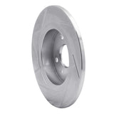 Dynamic Friction 1998-2003 Kia Sephia Rear Right Slotted Silver Brake Rotor by Dynamic Friction Company 611-21003R