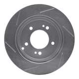 Dynamic Friction 2007-2012 Kia Rondo Rear Right Slotted Silver Brake Rotor by Dynamic Friction Company 611-21010R