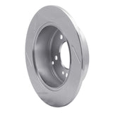 Dynamic Friction 2007-2012 Kia Rondo Rear Right Slotted Silver Brake Rotor by Dynamic Friction Company 611-21010R