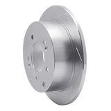 Dynamic Friction 2010-2013 Kia Forte Rear Left Slotted Silver Brake Rotor by Dynamic Friction Company 611-21013L