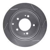 Dynamic Friction 2010-2013 Kia Forte Rear Left Slotted Silver Brake Rotor by Dynamic Friction Company 611-21013L